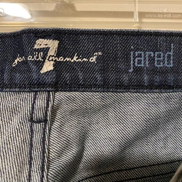 7 For All Mankind Men's 33 JARED Straight Leg Button Fly 100% Cotton Jeans 33x32 - Picture 10 of 10